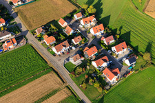Vue aérienne de Nouveau quartier de développement Rue des Saules à Seebach dans le département Bas Rhin, France