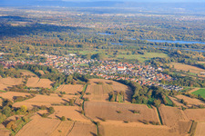 Vue aérienne de De l'ouest à Mothern dans le département Bas Rhin, France