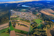 Vue aérienne de Du sud-ouest à Berg dans le département Rhénanie-Palatinat, Allemagne
