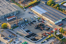 Vue aérienne de Kurz Carcass Trading GmbH à Landau in der Pfalz dans le département Rhénanie-Palatinat, Allemagne