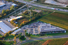 Vue aérienne de Hyundai | Seat | Cupra - Station-service Graf Hardenberg GmbH et Eni à Landau in der Pfalz dans le département Rhénanie-Palatinat, Allemagne