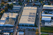 Vue aérienne de Wickert Holzfachhandel GmbH & Co. KG à Landau in der Pfalz dans le département Rhénanie-Palatinat, Allemagne