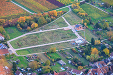 Vue aérienne de Nouvelle zone de développement en construction sur la Prinz-Eugen-Straße à le quartier Arzheim in Landau in der Pfalz dans le département Rhénanie-Palatinat, Allemagne