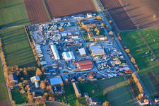 Vue aérienne de Parc industriel Karl-Lösch-Straße avec Lithonplus GmbH à Lingenfeld dans le département Rhénanie-Palatinat, Allemagne
