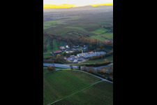 Vue aérienne de Centrale géothermique 1 % pour l'extraction de lithium par Vulcan Energy GmbH à Insheim dans le département Rhénanie-Palatinat, Allemagne