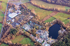 Vue aérienne de BigFM Expedition GeForce à Plopsaland en Allemagne à Haßloch dans le département Rhénanie-Palatinat, Allemagne