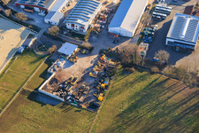 Vue aérienne de REGAB GmbH Génie civil à Wörth am Rhein dans le département Rhénanie-Palatinat, Allemagne