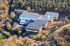 Vue aérienne de Magasin de meubles Ehrmann Herxheim à Herxheim bei Landau dans le département Rhénanie-Palatinat, Allemagne