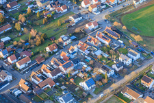 Vue aérienne de Pfeifferstr à Rheinzabern dans le département Rhénanie-Palatinat, Allemagne