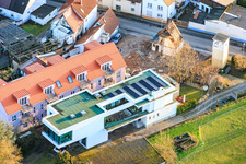 Vue aérienne de Villa sur la Rheinzaberner Straße à Neupotz dans le département Rhénanie-Palatinat, Allemagne