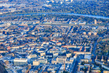 Du nord-ouest à le quartier Süd in Ludwigshafen am Rhein dans le département Rhénanie-Palatinat, Allemagne