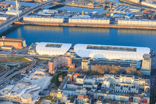 Galerie du Rhin sur la rive ouest du Rhin à le quartier Mitte in Ludwigshafen am Rhein dans le département Rhénanie-Palatinat, Allemagne