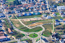 Nouvelle zone de développement Am Pfefferminzbähnel après développement à le quartier Lachen in Neustadt an der Weinstraße dans le département Rhénanie-Palatinat, Allemagne