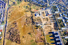 Projet de conversion à l'intersection de Delaware Street et New York Street sur l'ancien aérodrome à le quartier Nordstadt in Karlsruhe dans le département Bade-Wurtemberg, Allemagne