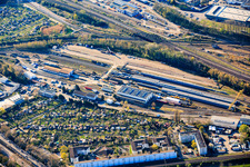 DB InfraGO AG à le quartier Oststadt in Karlsruhe dans le département Bade-Wurtemberg, Allemagne