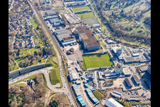 Parc industriel Adolf-Richter-Straße avec DRIVE IN BOX GmbH à le quartier Brötzingen in Pforzheim dans le département Bade-Wurtemberg, Allemagne