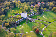 Chapelle du cimetière militaire américain et mémorial de Saint-Avold à le quartier Forêts de Zang et du Steinberg in Saint-Avold dans le département Moselle, France
