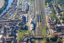 Station du nord-ouest à Saargemünd dans le département Moselle, France