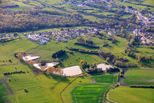 Quatre étangs rue des Étangs à Metzing dans le département Moselle, France