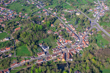 Pont de l'Amitié européenne sur la Blies à Frauenberg dans le département Moselle, France