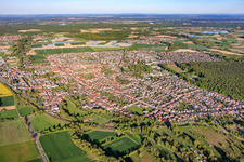 De l'ouest à Rülzheim dans le département Rhénanie-Palatinat, Allemagne