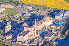 Centrale nucléaire déclassée d'EnBW Kernkraft GmbH (EnKK), Philippsburg à Philippsburg dans le département Bade-Wurtemberg, Allemagne