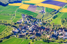 De l'ouest à le quartier Greßhausen in Gädheim dans le département Bavière, Allemagne
