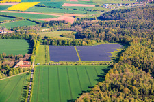Centrale solaire photovoltaïque en espace ouvert Birkenfeld et AGPW à le quartier Birkenfeld in Maroldsweisach dans le département Bavière, Allemagne