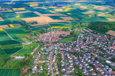 Du sud-est à Euerbach dans le département Bavière, Allemagne