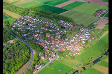 De l'est à le quartier Untereschenbach in Hammelburg dans le département Bavière, Allemagne