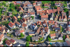 Centre-ville Diebacher Straße à le quartier Diebach in Hammelburg dans le département Bavière, Allemagne