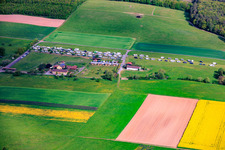 Camping-cars à Am Erlich avec vue sur le Forellenhof à le quartier Diebach in Hammelburg dans le département Bavière, Allemagne