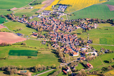 Du sud à le quartier Hellingen in Heldburg dans le département Thuringe, Allemagne