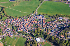 Du sud-est à Veilsdorf dans le département Thuringe, Allemagne