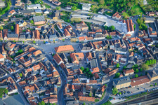 Marché à le quartier Burgberg in Lichtenfels dans le département Bavière, Allemagne