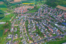 Du sud-est à Euerbach dans le département Bavière, Allemagne