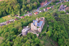 Château de Trimburg vu de l'est à le quartier Trimberg in Elfershausen dans le département Bavière, Allemagne