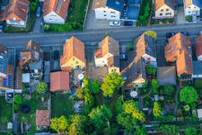 Waldstraße dans la cité-jardin à Kandel dans le département Rhénanie-Palatinat, Allemagne