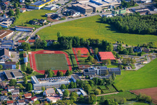 Salle omnisports de district, terrain de gazon synthétique SV Sulgen, autour du centre scolaire et professionnel, écoles commerciales à le quartier Sulgen in Schramberg dans le département Bade-Wurtemberg, Allemagne