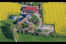 Ferme déplacée dans le district de Stampfe à le quartier Seedorf in Dunningen dans le département Bade-Wurtemberg, Allemagne