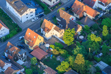 Waldstraße dans la cité-jardin à Kandel dans le département Rhénanie-Palatinat, Allemagne