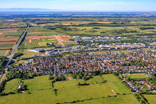 Du nord à le quartier Queichheim in Landau in der Pfalz dans le département Rhénanie-Palatinat, Allemagne