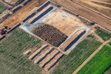 Parc industriel D12 avec chantier de construction d'une centrale géothermique et d'un poste de transformation par Vulcan à Landau in der Pfalz dans le département Rhénanie-Palatinat, Allemagne
