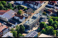 Chantier de construction d'une nouvelle cafétéria à l'école primaire Ludwig-Riedinger à Kandel dans le département Rhénanie-Palatinat, Allemagne