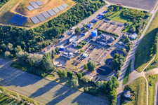 Station d'épuration des eaux usées Speyer à le quartier Ludwigshof in Speyer dans le département Rhénanie-Palatinat, Allemagne