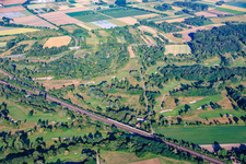 Terrain de golf du Kurpfalz Golf Park à l'ouest de la voie ferrée à Schifferstadt dans le département Rhénanie-Palatinat, Allemagne