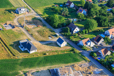 Chantier de la nouvelle zone d'aménagement Rue des Hirondelles à Steinseltz dans le département Bas Rhin, France