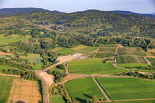 Chantier de construction du portail est du tunnel Astrid pour contourner Bad Bergzabern entre la B38 (Weinstraße) et la B427 (Kurtalstraße) à Dörrenbach dans le département Rhénanie-Palatinat, Allemagne