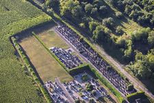 Cimetière avec cimetière juif à Soultz-sous-Forêts dans le département Bas Rhin, France