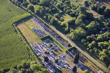 Cimetière avec cimetière juif à Soultz-sous-Forêts dans le département Bas Rhin, France